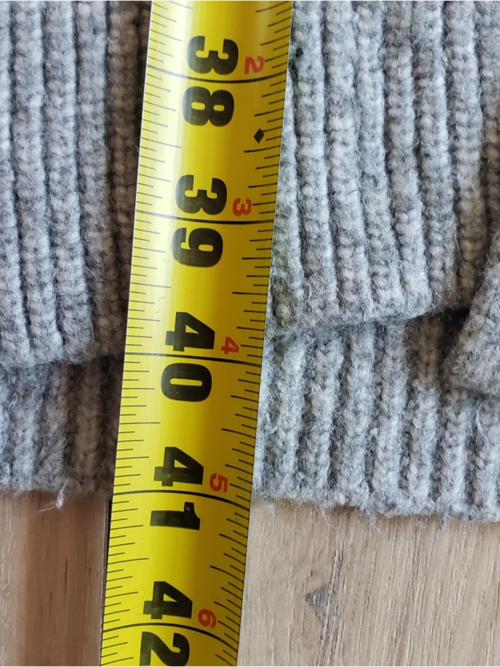 ASOS Light Gray Ribbed Open-Front Long Cardigan - Picture 6 of 6